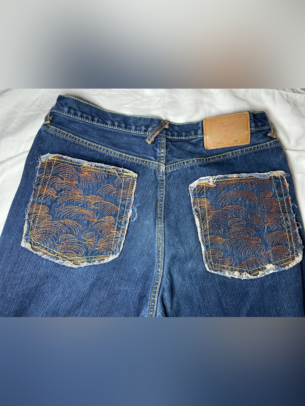 RMC Red Monkey Company Men’s Jeans 36 Y2K Baggy Streetwear Embroidered